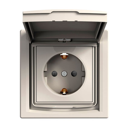 Единичен контакт с капак IP44 - Image 2
